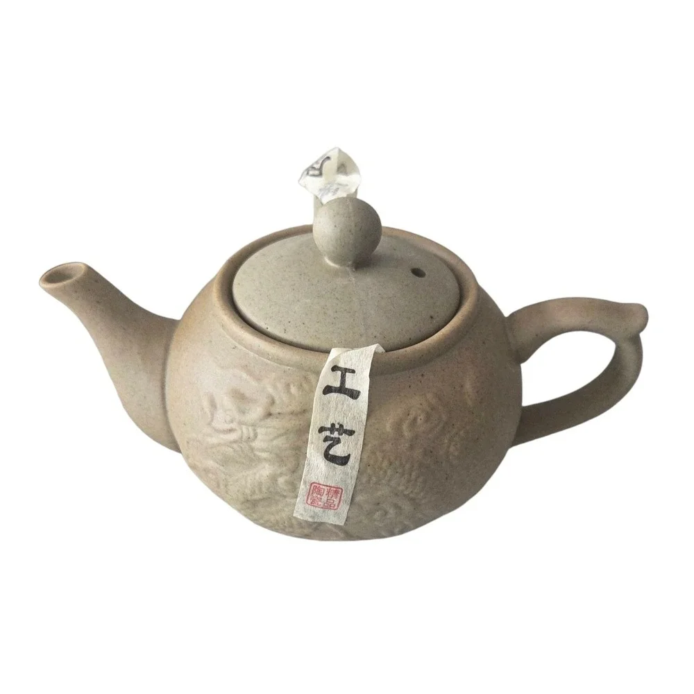 Portable Tea‎ Set Ceramic Kung Fu Tea Cup Teapot Set For Travel & Home Dragon